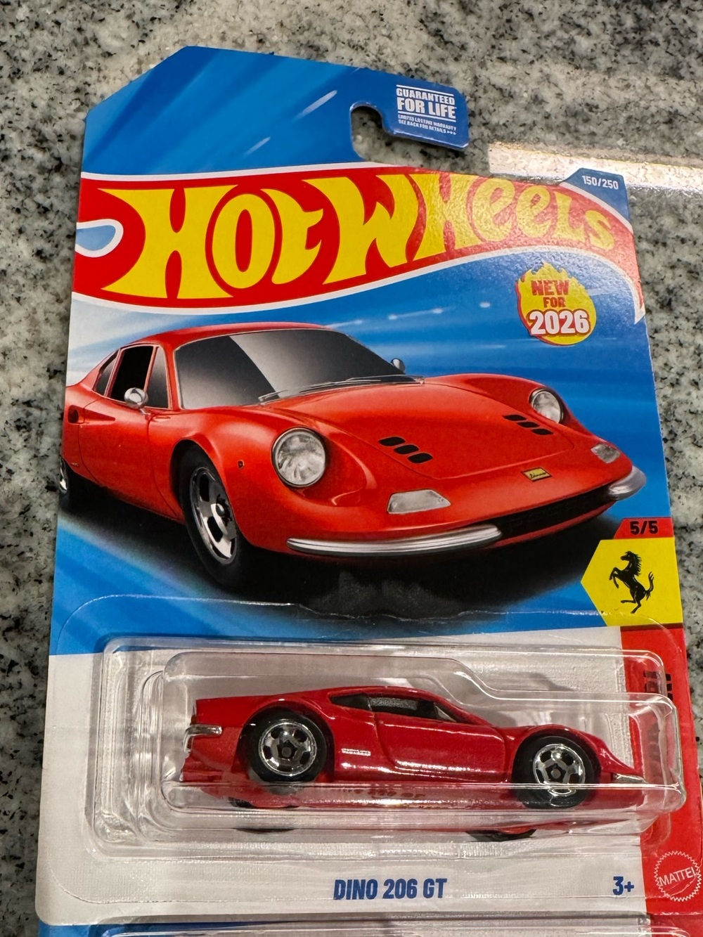 Hot Wheels Dino 206 GT Red